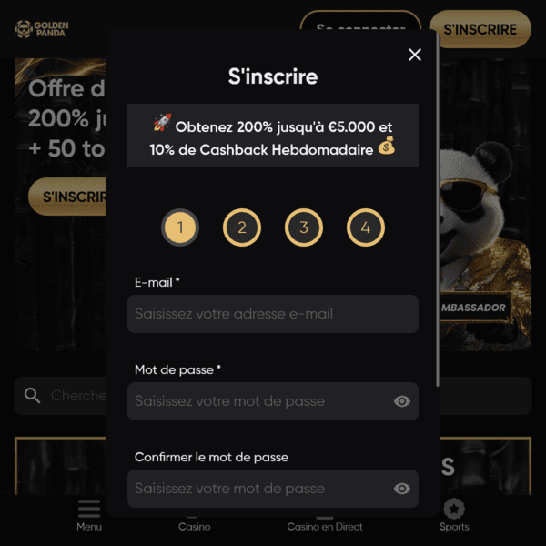Golden Panda Casino Spel