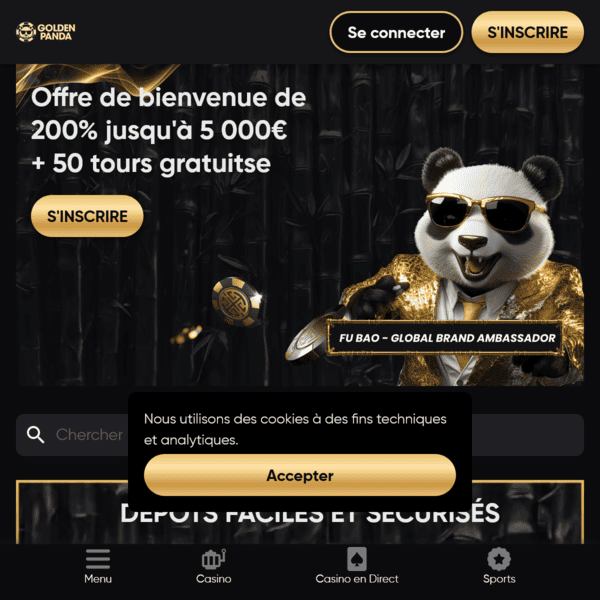 Golden Panda Sportspel Rubrik